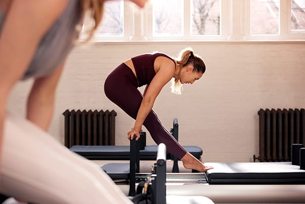 woman on Coreformer in studio